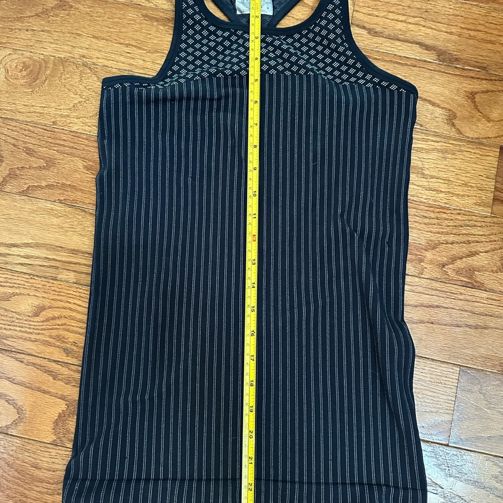 Athleta Blue Fitted Ribbed Tank Top
